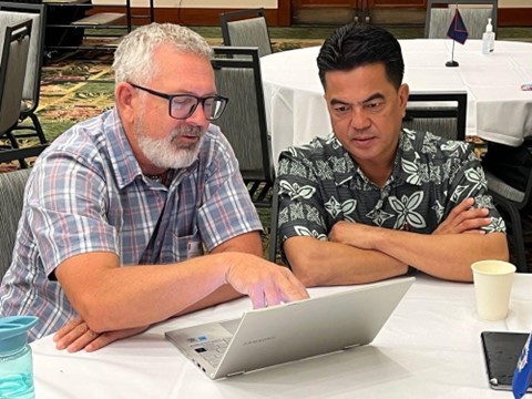OPD Matthew Nieswender and Department of Public Works Secretary Ray N. Yumul