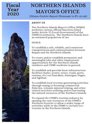 2020 Northern Islands Mayors Office (NIMO) Citizen Centric Report cover art