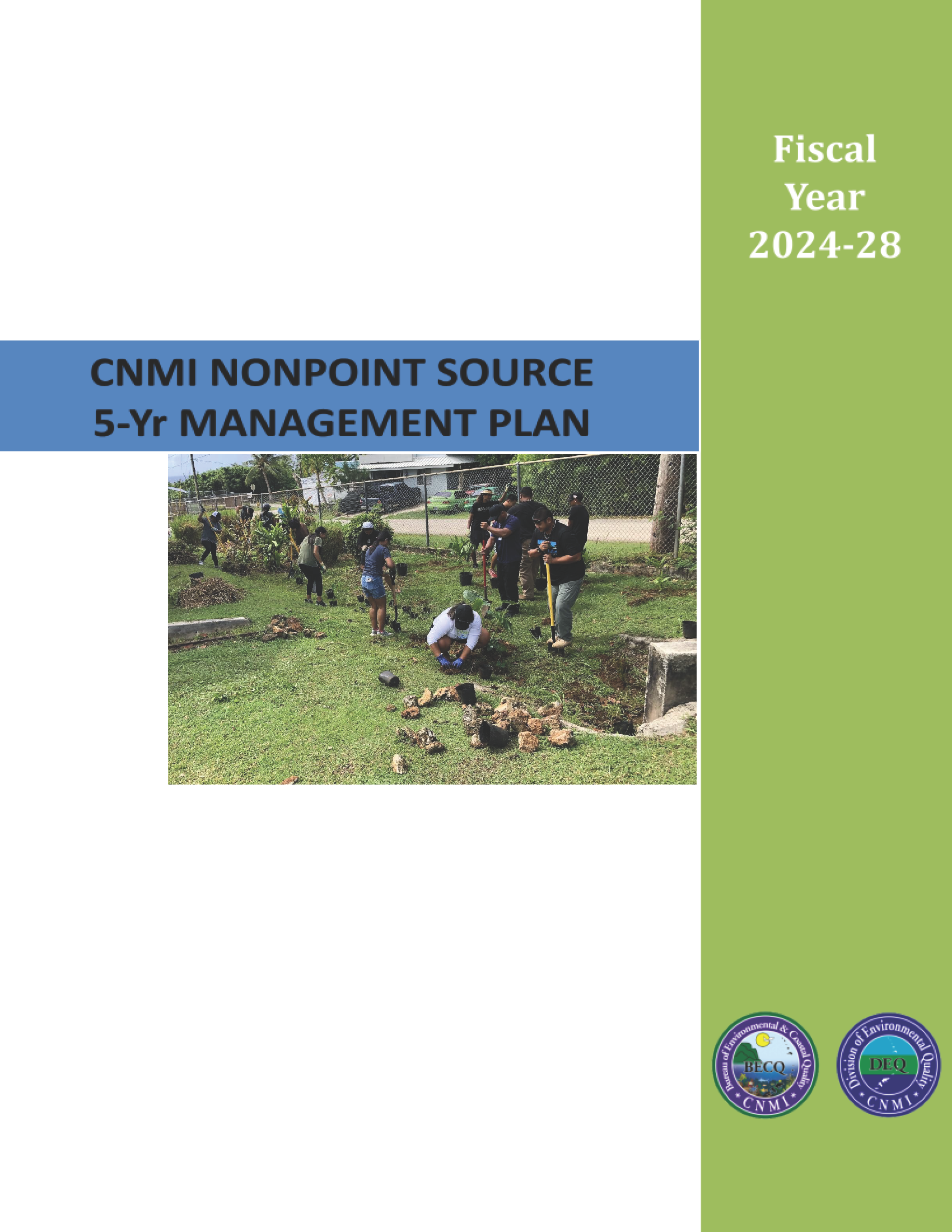 CNMI NPS 5 year mgmt plan cover