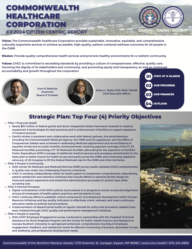 2024 CHCC Citizen Centric Report cover art