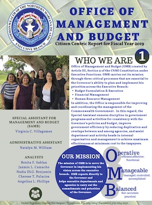 2019 Office of Management and Budget (OMB) Citizen Centric Report cover art