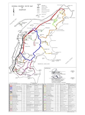 2019 DPW Route Map – Saipan cover art